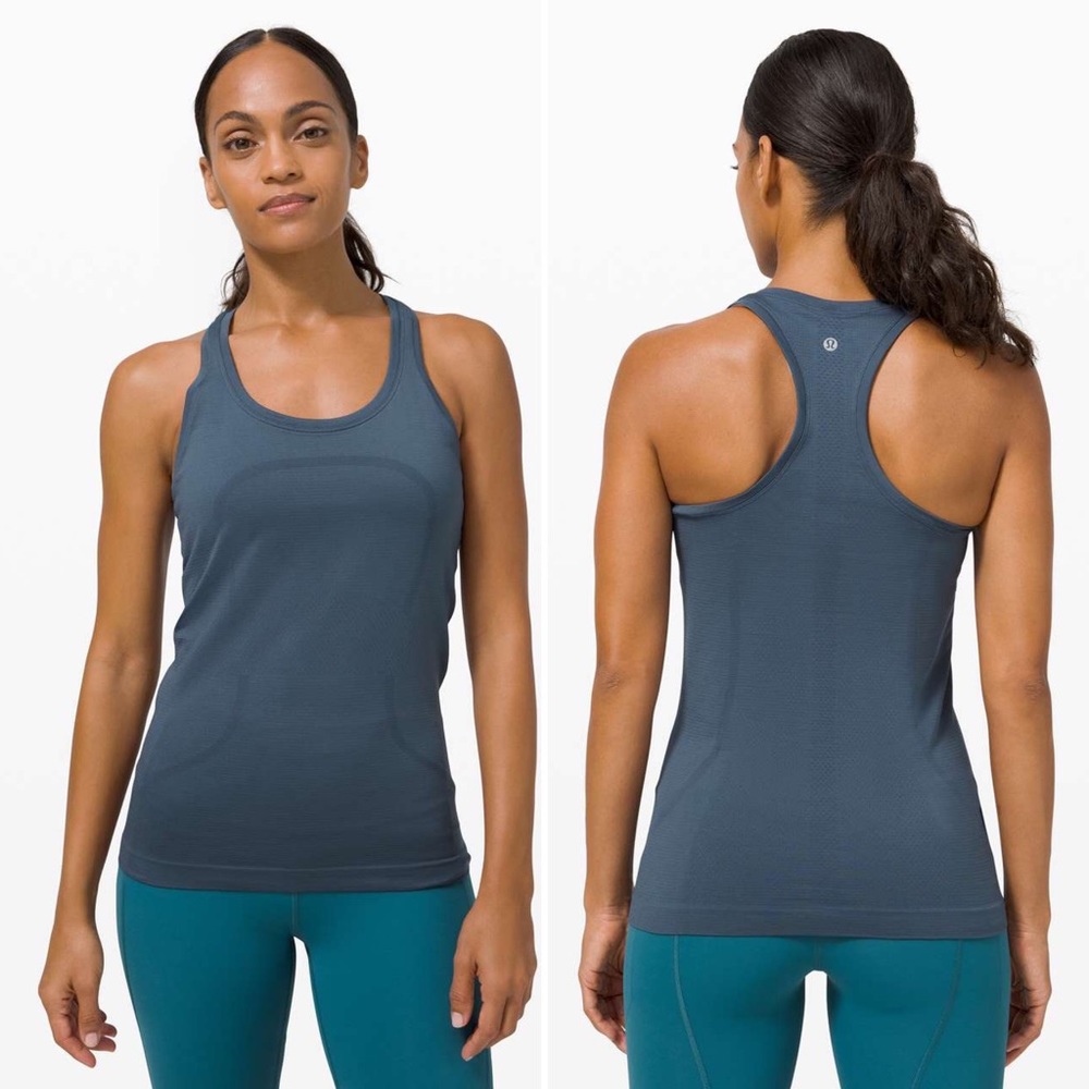 Lululemon Swiftly Tank 2.0 *IRON BLUE* Size 2